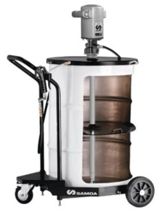 PAQUETE MÓVIL DE BOMBA NEUMÁTICA PUMPMASTER 35 - 60:1 PARA GRASA, BIDÓN 185 KG