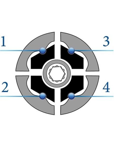Vaso de llave de vaso perfil C 1/2 22x mm GEDORE