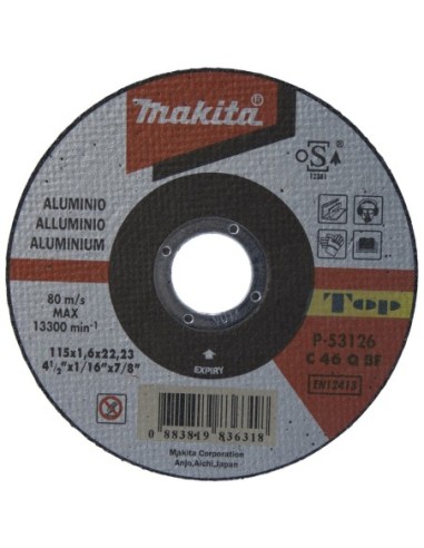 Makita P-53126 Disco de corte extrafino aluminio 115mm