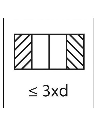 Macho roscar a máquina DIN376 HSSE tipo H forma B M20