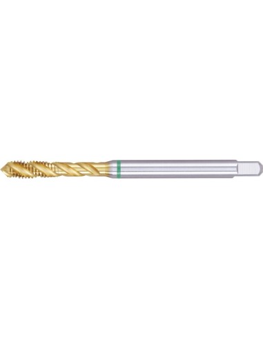 Machos roscar a máquina DIN371 HSSE TiN tipo UNI 6H agjo ciego M4 FORMAT GT