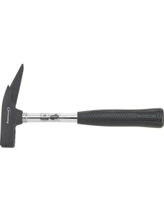 Martillo punta rugosa conportaclavos magnético y mango tubo acero 600g