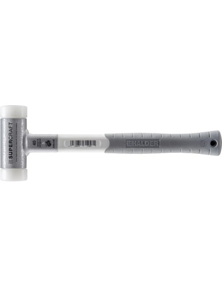 Martillo nylon SUPERCRAFT40mm sin contragolpe con mango 3 componentes HALDER