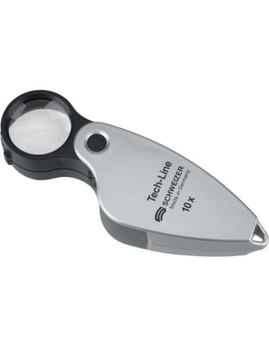 Lupa plegable Tech-Line 10,0xD22,8mm SCHWEIZER
