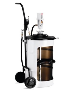 PAQUETE MÓVIL DE BOMBA NEUMÁTICA PUMPMASTER 3 - 55:1 PARA GRASA CON CARRO 430000, BIDÓN 50 KG