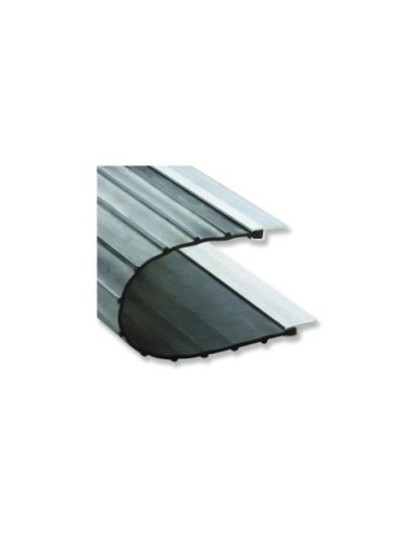 Goma antipinzamineto con perfil de aluminio | 82-278 GOMA ANTIPINZAMIENTO: 25CM X 25 M.