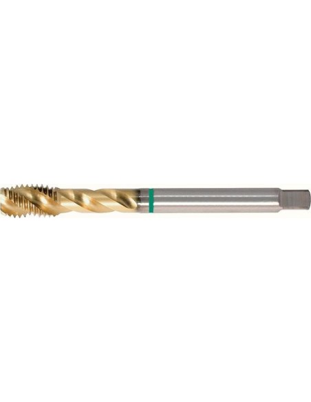 Machos roscar a máquina DIN371 HSSE TiN forma C M10