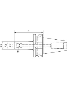 Alojamiento JISB6339ADB BT40 M8x50mm FORTIS 2