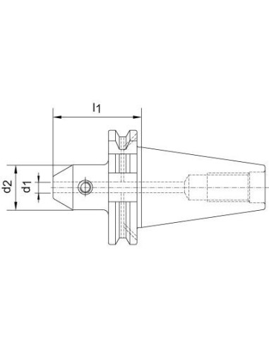 Portafresas DIN69871ADB SK50 12mm A160 FORTIS