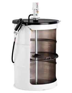 PAQUETE ESTACIONARIO DE BOMBA NEUMÁTICA PUMPMASTER 3 - 55:1 PARA GRASA, BIDÓN 185 KG