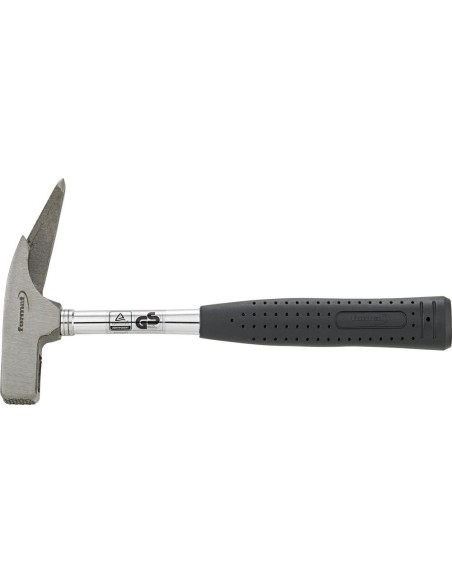 Martillo punta rugosa conportaclavos y mango tubo acero 600g
