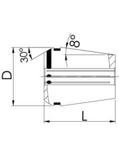 Pinza sujeción 429E refrigeración interior GERC25 10mm FAHRION 2
