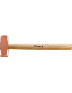 Martillo de cobre 250g c/mango nogal Haso