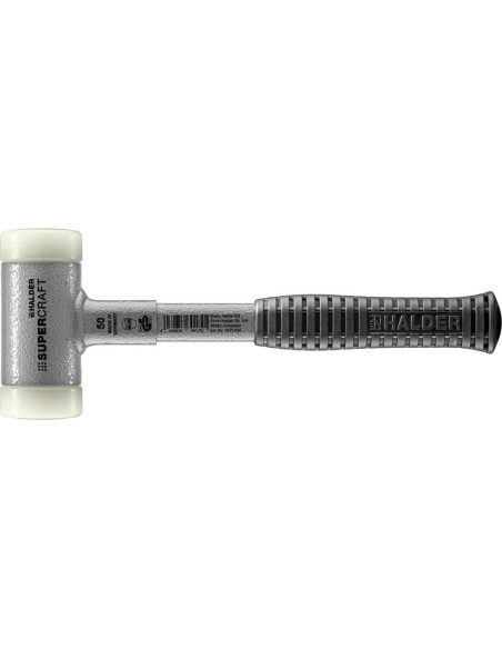 Martillo superficie blanda con mango de tubo de acero sin contragolpe 50mm HALDER