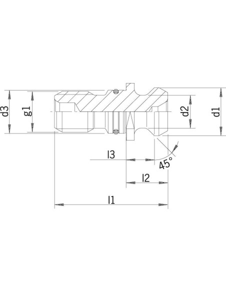 Tirantes ISO 7388II B SK50-M24 sellado HAIMER