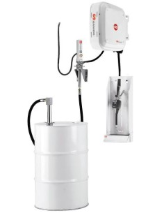PAQUETE ESTACIONARIO DE BOMBA NEUMÁTICA PUMPMASTER 2 - 3:1 PARA ACEITE CON ENROLLADOR RM-12CL, MURAL, BIDÓN 205 L