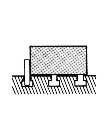 Par de topes paralelos 100x28,0x160mm AMF