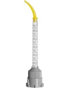 Mezclador corto acodado 70mm 10ud en bolsa para cartuchos de doble cámara50ml UHU