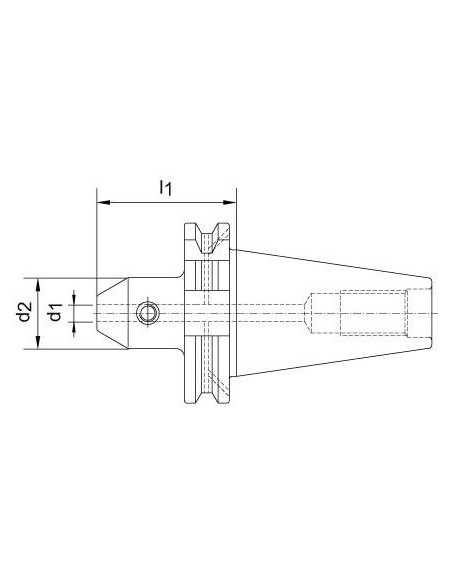 Portafresas DIN69871 SK4032x100mm KKS FORTIS