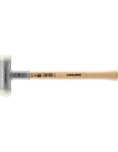 Martillo nylon SUPERCRAFT30mm c. 1 rebaj. Cabeza sin contragolpe HALDER