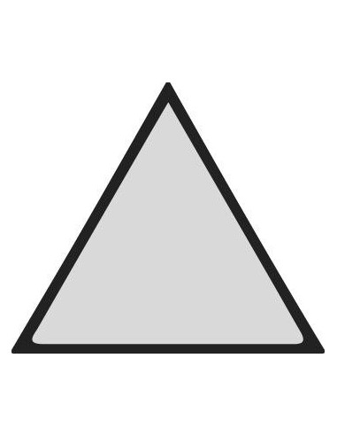 Lima abrasiva de corindónpuro triangular 10x100mm medio Müller