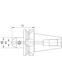 Portafresas JISB6339ADB BT40 6mm A100 FORTIS 2