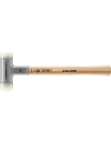 Martillo nylon SUPERCRAFT40mm c. 1 rebaj. Cabeza sin contragolpe HALDER