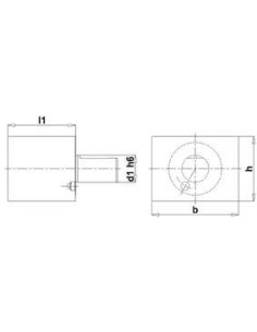 Pza en bruto cuadrada VDIA1 30x85mm FORTIS 2