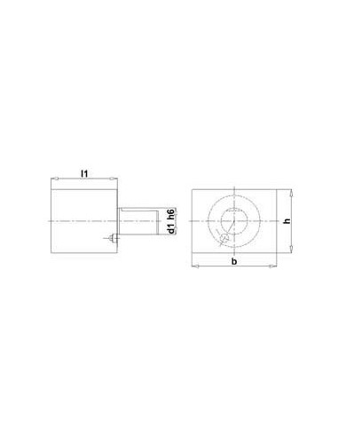 Pza en bruto cuadrada VDIA1 30x85mm FORTIS