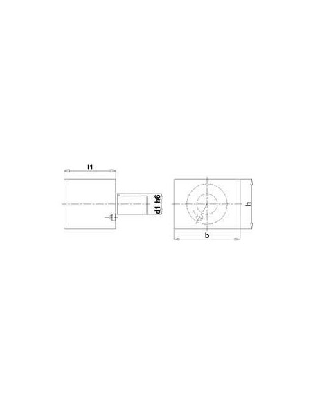 Pza en bruto cuadrada VDIA1 30x85mm FORTIS