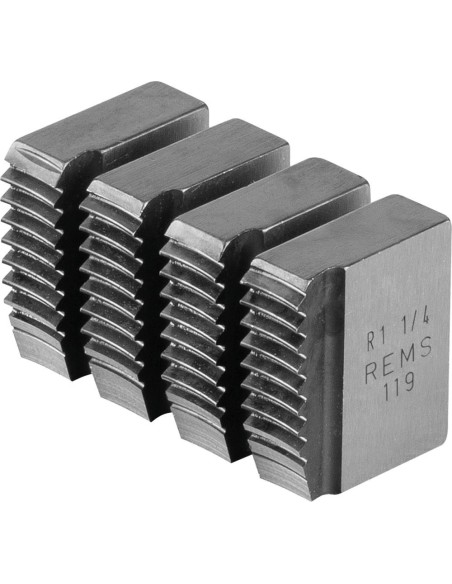 Cojinetes de terraja R 1 1/4 Rems rosca de tubo R cónica derecha ISO 7-1, EN 10226