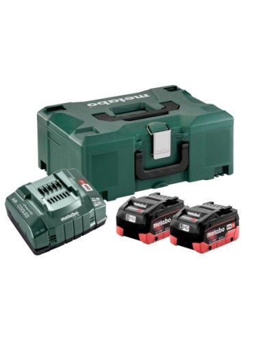 METABO 685131000 Pack de 2 baterías de 18V 8.0 Ah + cargador + maletín