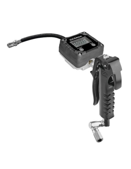 PISTOLA CONTADORA DIGITAL PG500-14/FM, 2,5 KG/MIN, GRASA, EXTENSIÓN FLEXIBLE, RÓTULA Z