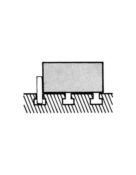Par de topes paralelos 80x22,0x160mm AMF