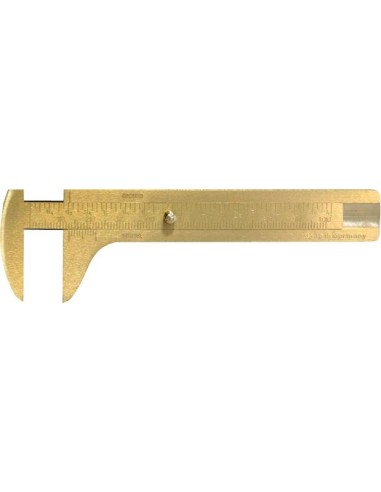 Pie de rey pequeño latón 100mm FORTIS