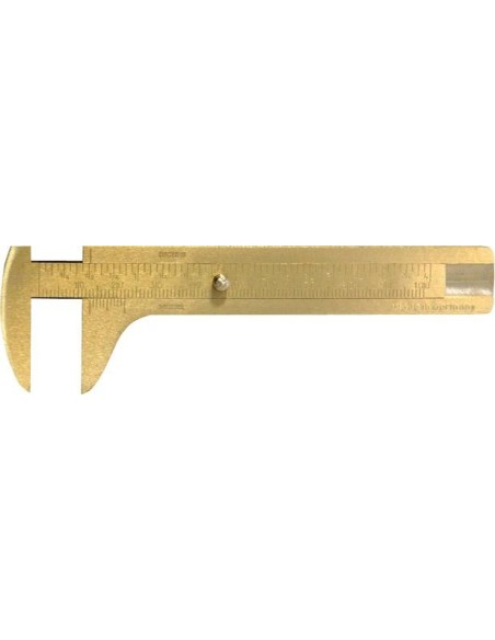 Pie de rey pequeño latón 100mm FORTIS