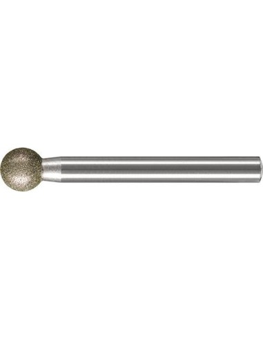 Barrita abrasiva diamanteD126 esférico 10x6mm Pferd