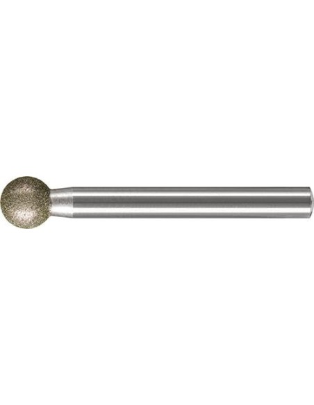 Barrita abrasiva diamanteD126 esférico 10x6mm Pferd