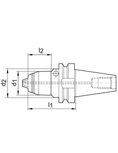 Portabrocas corto AKL JISB6339 0,5-10 BT40 ALBRECHT