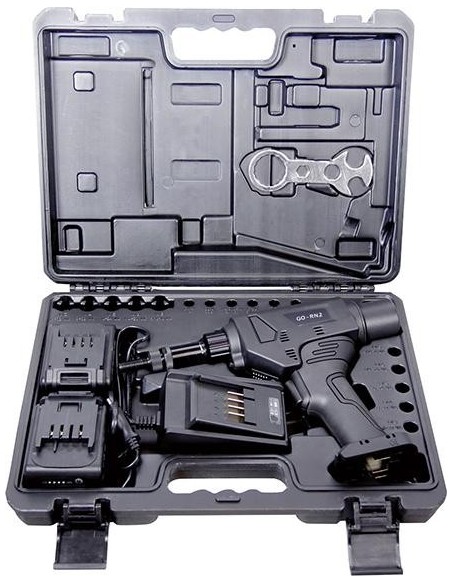 Remachadora p/tuerca rem.ciego a batería GO-RN 2 maletín 2Ah 36W 2x bat.y cargador M8-12 Goebel