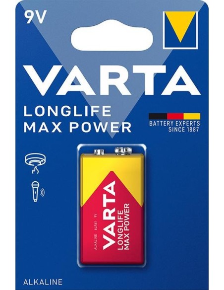 Batería MAX TECH bloque de 9V blíster de 1 ud. VARTA