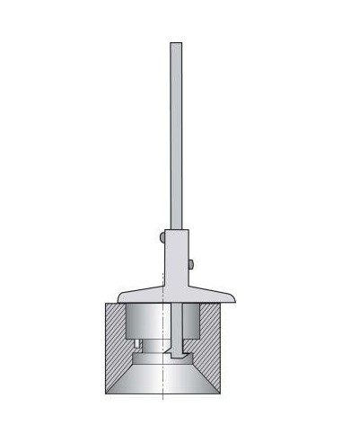 Pie de rey de profundidadc/ 2 patas y superficies de medición doble 300mm FORTIS