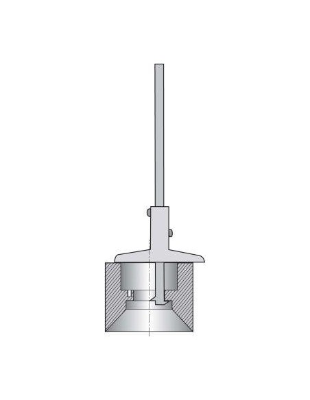 Pie de rey de profundidadc/ 2 patas y superficies de medición doble 300mm FORTIS