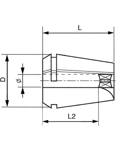 Pinza sujec c/ cuadrado ER20-9,0x7,0 FORMAT Ex