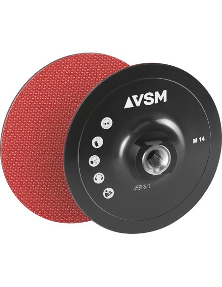 Plato apoyo velcro M14 125mm VSM