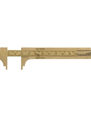 Pie de rey pequeño latón 100mm rebajado FORTIS