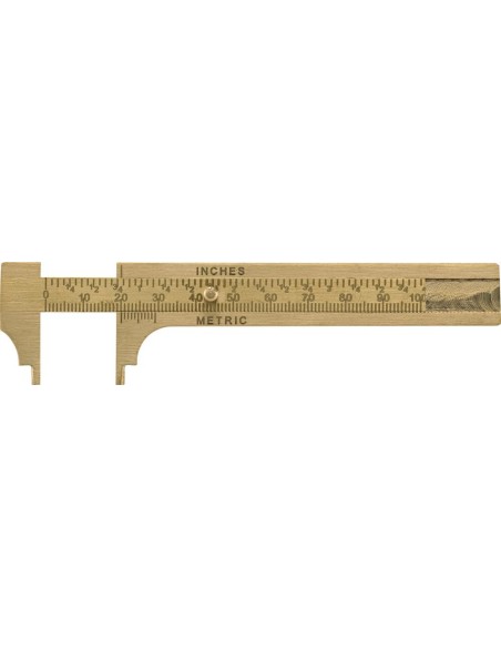 Pie de rey pequeño latón 100mm rebajado FORTIS