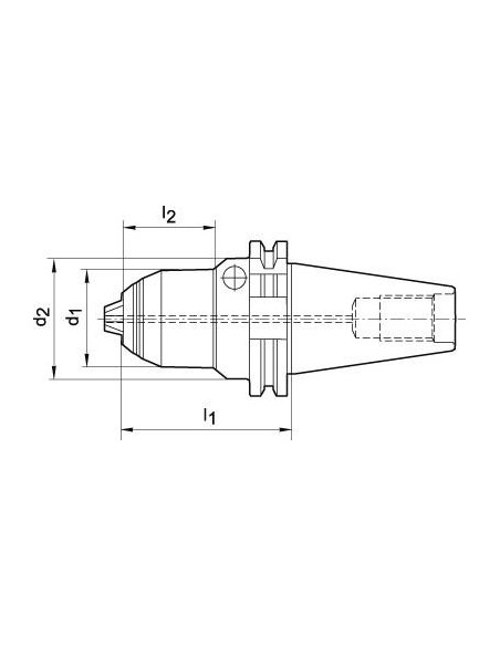 Portabrocas corto AKL DIN69871 0,5-10mm SK40 ALBRECHT