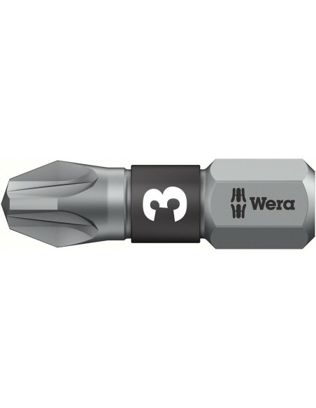 punta BiTorsion alta dureza 1/4 DIN3126C6,3 PZ3x25mm Wera