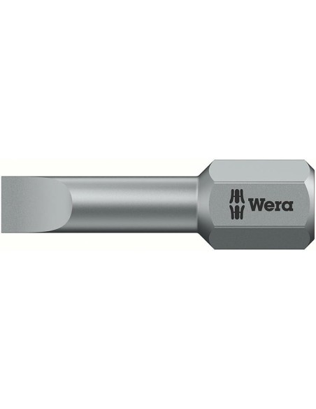 punta torsión 1/4 DIN3126C6,3 plano 6,5x1,2x25mm Wera